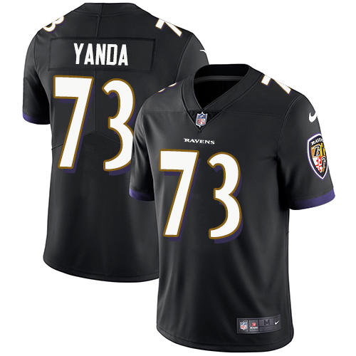 Nike Ravens #73 Marshal Yanda Black Alternate Youth Stitched NFL Vapor Untouchable Limited Jersey